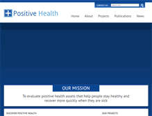 Tablet Screenshot of positivehealthresearch.org